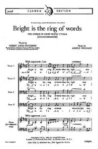 Williams, A Bright Is The Ring Of Words Ttbb/Piano