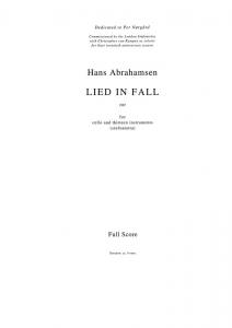 Abrahamsen Lied In Fall Sc