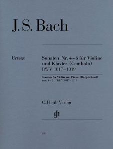 Johann Sebastian Bach: Sonatas no. 4 - 6 for Violin and Piano (Harpsichord) BWV