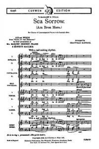 Bantock, G Sea Sorrow 2satb+a Solo