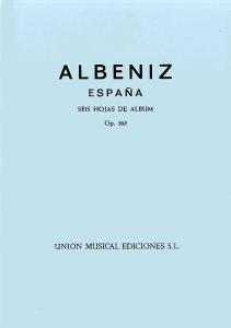 Albeniz Espana Op.165 Seis Hojas De Album Complete Piano