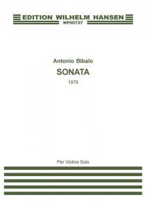 Antonio Bibalo: Sonata For Violin Solo