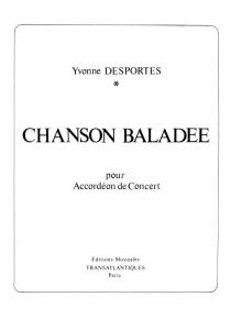 Yvonne Desportes: Chanson Ballade