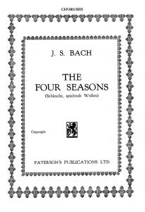 Johann Sebastian Bach: The Four Seasons Satb/Piano (Choruses Only)