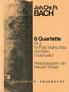 Bach, Jcf: Quartet No 3 C Major