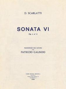 Domenico Scarlatti: Sonata VI Op.1 No.6 (Guitar)