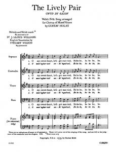 Holst: The Lively Pair And Green Grass SATB