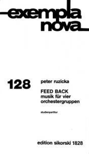 Ruzicka,Peter: Feed Back - Score