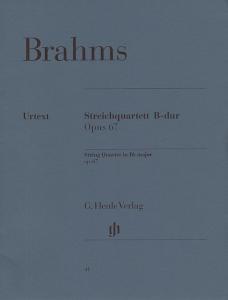 Johannes Brahms: String Quartet In B Flat Op.67 (Urtext)