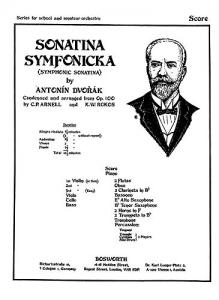 Dvorak, A Sonatina Symfonicka Rokos Arnell Orch (Ma) Sc/Pts