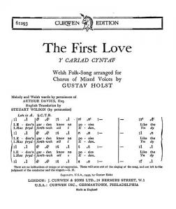 Holst: The First Love SATB