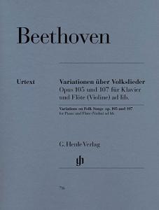 Ludwig Van Beethoven: Variations On Folk Songs Op.105 And 107 (Urtext Edition)