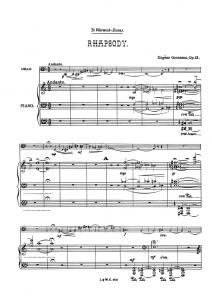 Goossens Rhapsodie Op. 13 Vlc/Pf