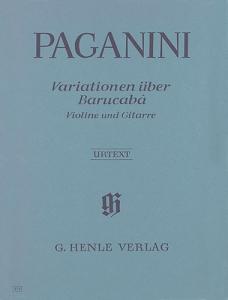 Niccolo Paganini: 60 Variations on Barucabà for Violin and Guitar op. 14