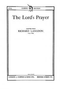 Langdon, R The Lord's Prayer Satb/Tonic