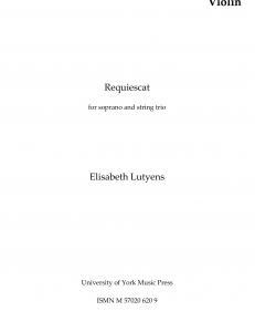 Elisabeth Lutyens: Requiescat (Parts)