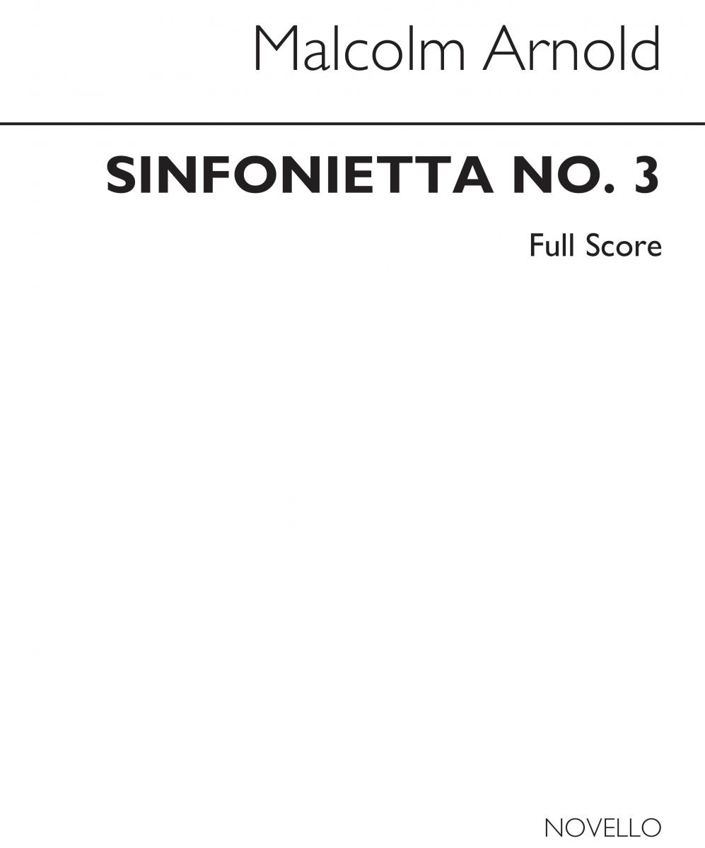 Arnold Sinfonietta No.3 Op.81 Score