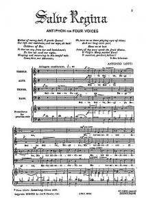 Lotti: Salve Regina Satb (L)