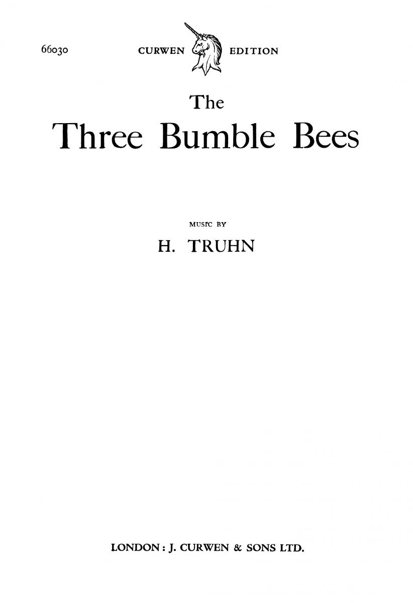 Truhn 3 Bumble Bees Satb