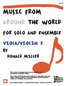 Music From Around The World For Solo & Ensemble, Viola-Violin