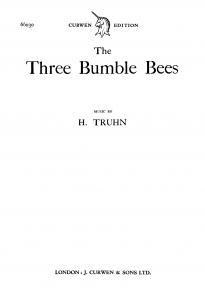 Truhn 3 Bumble Bees Satb