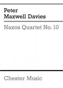 Peter Maxwell Davies: Naxos Quartet No.10 (Miniature Score)