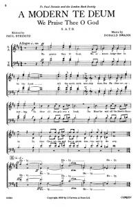 Donald Swann: A Modern Te Deum (SATB)