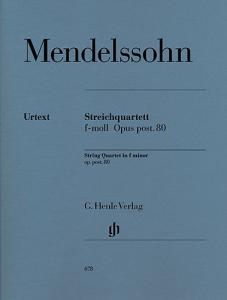 Felix Mendelssohn: String Quartet In F Minor Op. post. 80 (Parts)