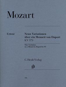 W.A. Mozart: 9 Variations On A Minuet By Duport KV. 573