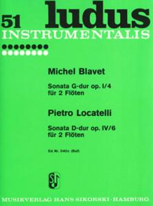 Blavet,Michel: Sonata Op 1/4 In G Major