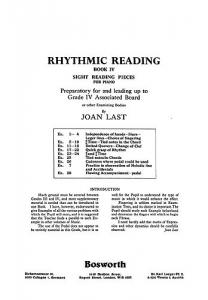 Last Rhythmic Reading Sight Reading Pieces Book 4 Grade 4 Pf