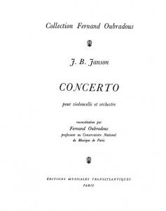 Jean Baptiste Janson: Concerto