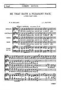 Hatton He That A Pleasant Face Satb