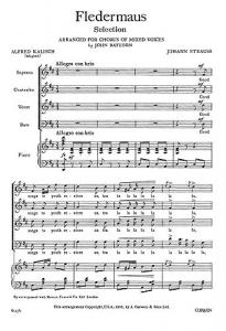 Strauss Fledermaus Satb