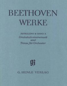 Ludwig van Beethoven: Congratulations minuet and dances for Orchestra (with crit