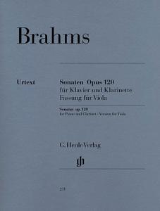 Johannes Brahms: Sonatas For Piano And Clarinet (Or Viola) Op.120, 1 and 2 (Vers