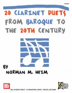 20 Clarinet Duets from Baroque to the 20th Century