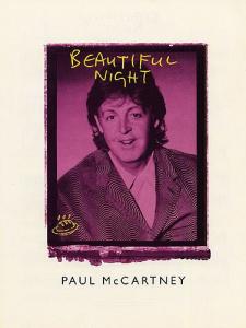 Paul Mccartney: Beautiful Night For Piano, Vocals and Guitar.