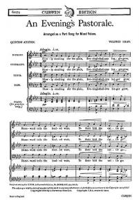 Shaw, W An Evening's Pastorale Satb/Piano