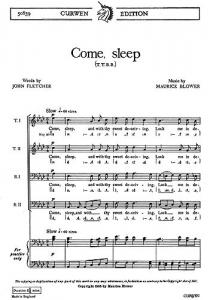 Blower, M Come, Sleep Ttbb/Piano