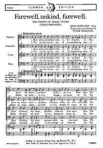 Dowland Farewell Unkd Farewell Satb