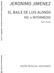 Gimenez: Intermedio No.4 De El Baile De Luis Alonso for Piano