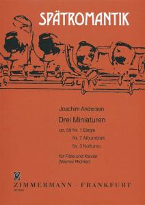 Andersen, J: 3 Miniatures Op 55 Nos 1, 3 + 7