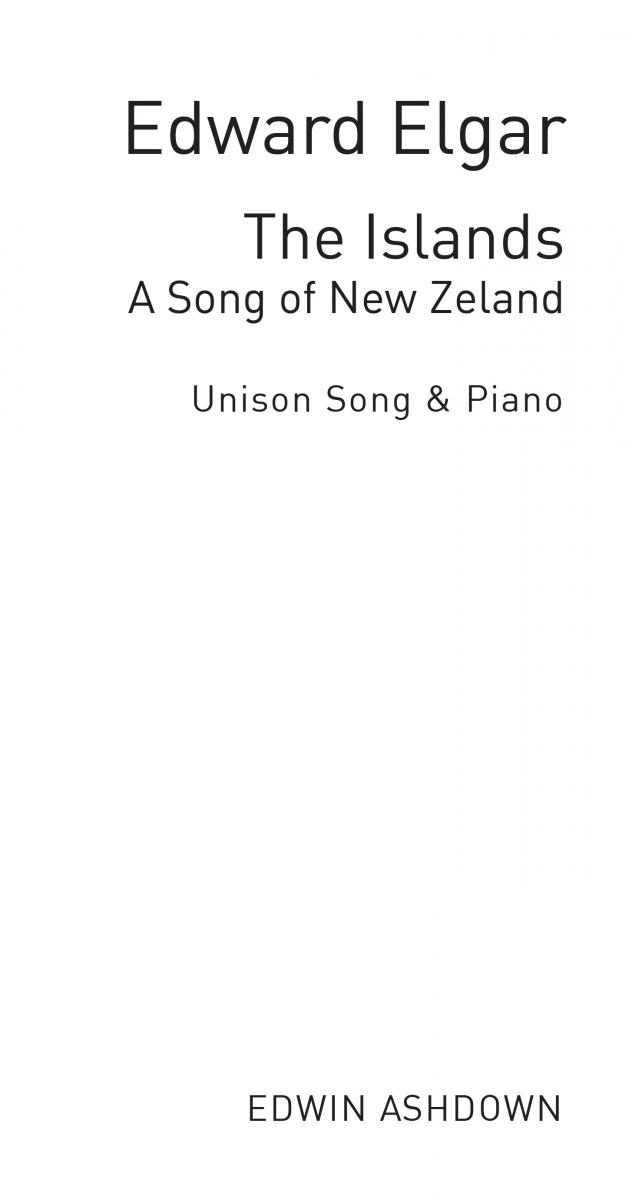 Elgar: The Islands No.1 In F For Voice And Piano