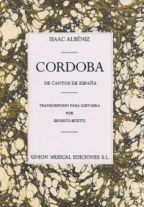 Albeniz Cordoba No.4 De Cantos De Espana (bitetti) Guitar