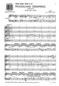 Franz Liszt: Woodland Dreaming (SATB)