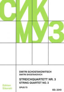 Shostakovitch,Dmitri: String Quartet Op 73/3 - Score + Parts