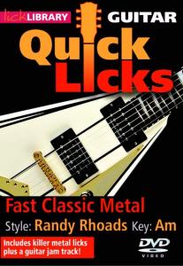 Lick Library: Quick Licks - Randy Rhoads Fast Classic Metal (DVD)