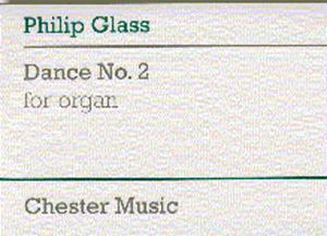 Philip Glass: Dance No. 2 For Organ