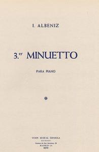 Albeniz Tercer Minuetto Piano